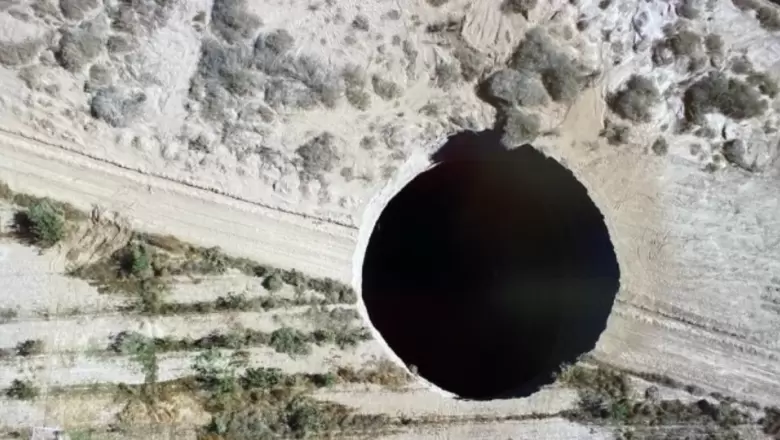 Actividad desconocida: Apareció misteriosamente un agujero en Chile