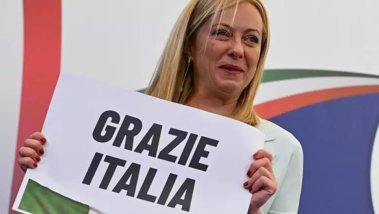 Elecciones en Italia: Victoria de Meloni, la dirigente de ultraderecha que reivindica a Mussolini
